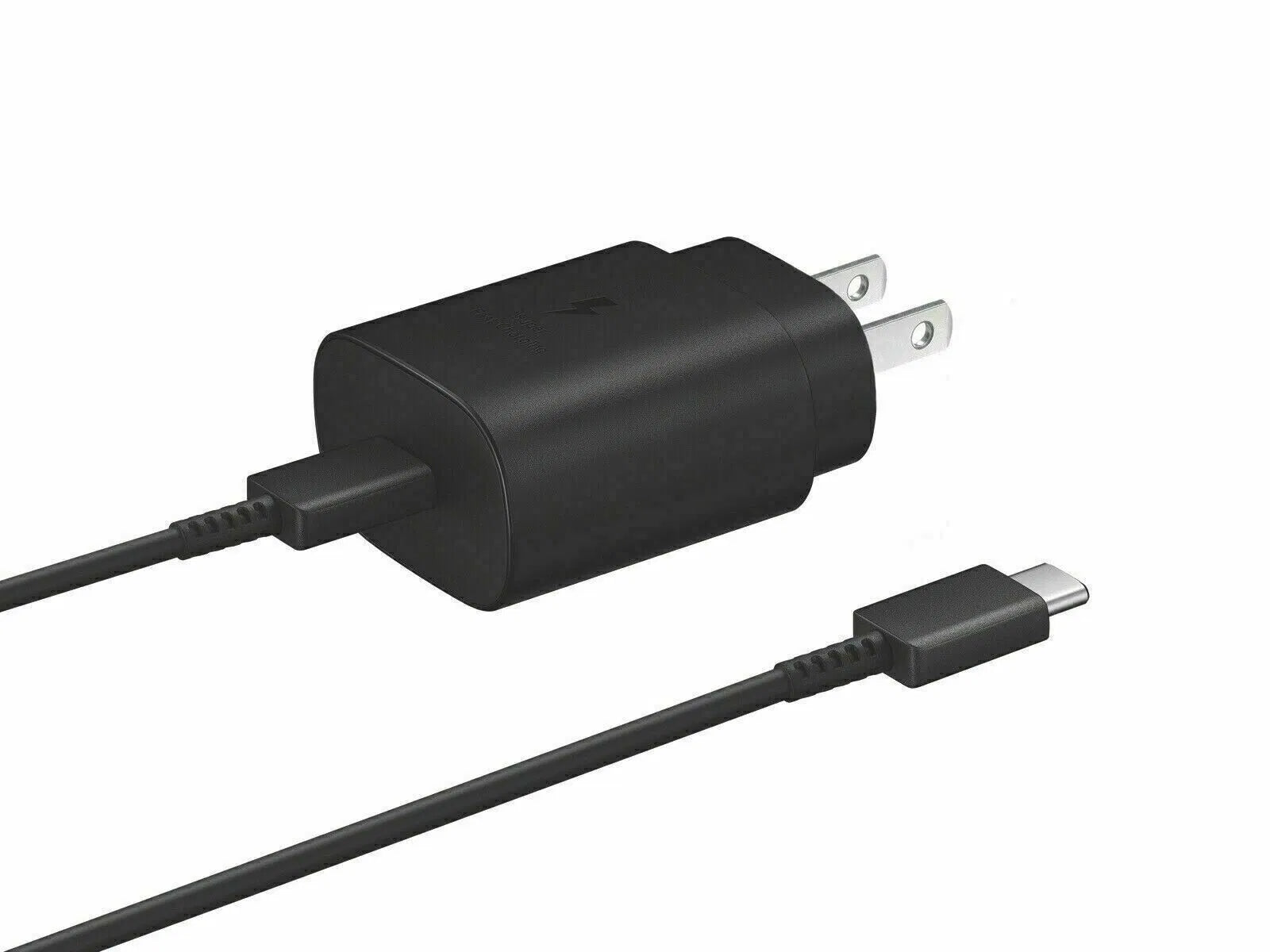 25w Super Fast Charger Type USB-C 10FT Cable For Galaxy S23 S22 S21 S20