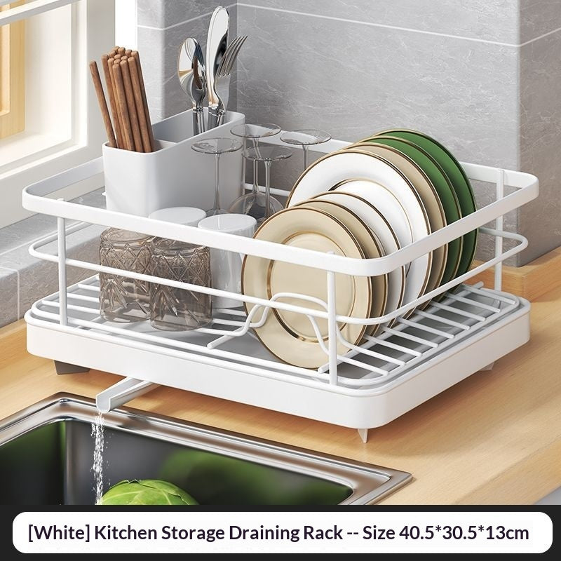 Kitchen Dish Single-layer Draining Rack