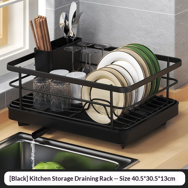 Kitchen Dish Single-layer Draining Rack