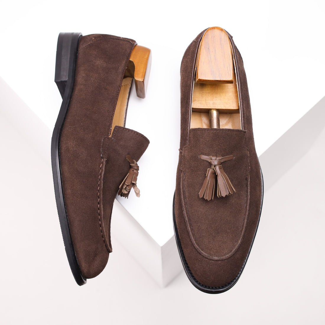 Lazy Slip-on British-style Suede Business Loafers Mens Fashion Shoes