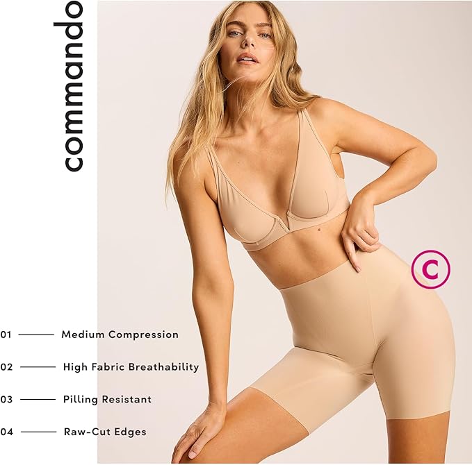 commando Zone Smoothing Short | High-Waisted Shapewear with Targeted Compression Panels