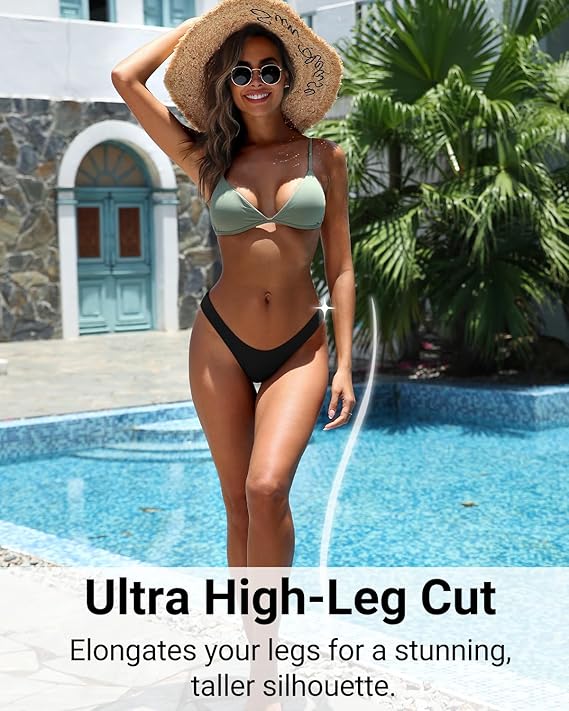 AQUA BLU Charlize Classic Swim Bottoms
