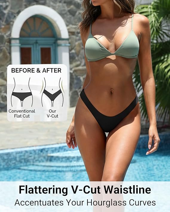 AQUA BLU Charlize Classic Swim Bottoms