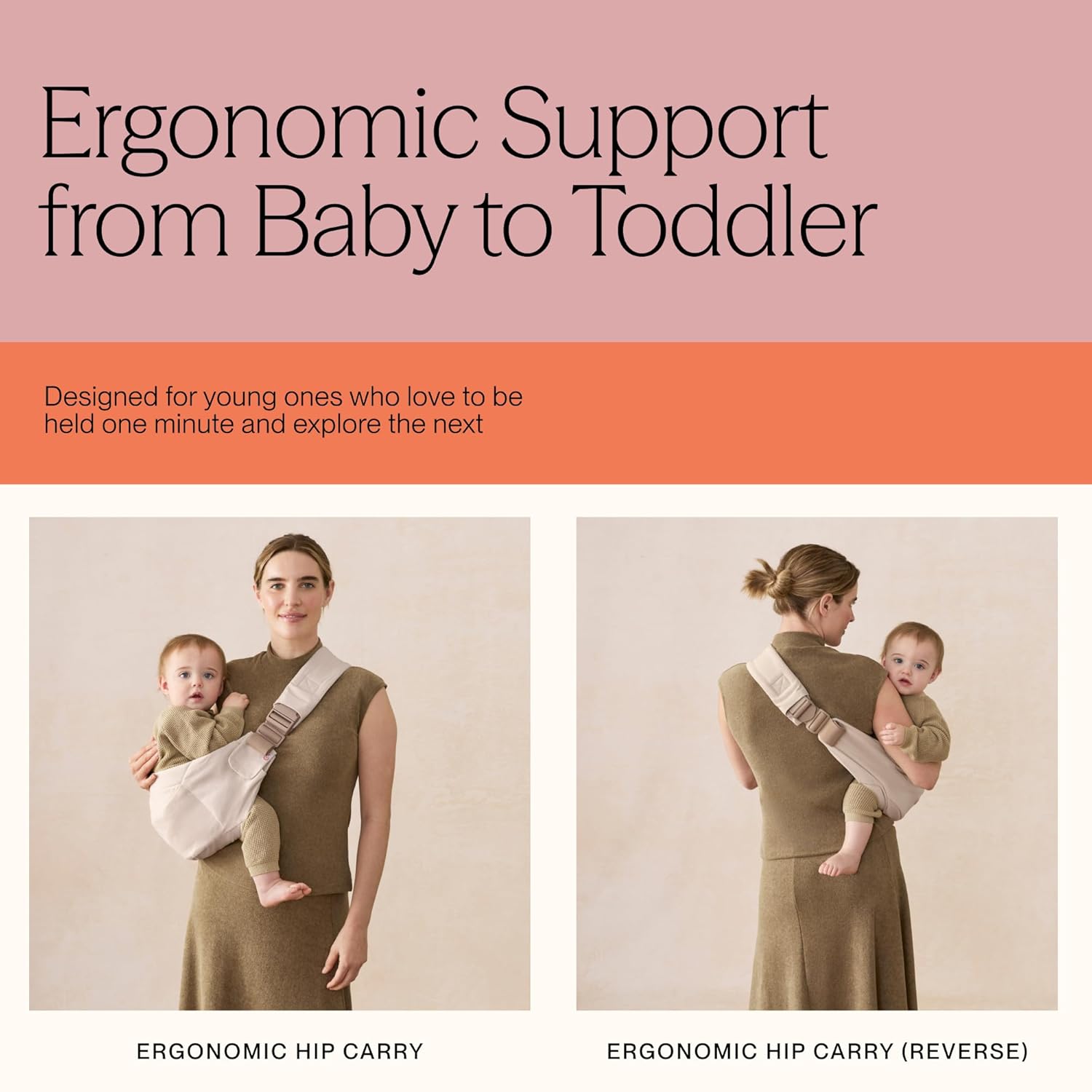 Baby Carrier Sling Belt Comfortable & Easy to Use