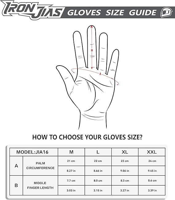 "Motorcycle Gloves for Men – Summer Motorcycle Gloves, Breathable Full-Finger Riding Gloves with Touchscreen Function"