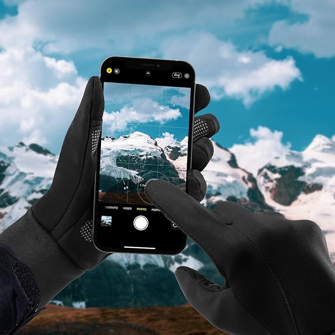 Gloves for Cool&Cold Weather Waterproof, Winter Gloves for Men Women Touch Screen