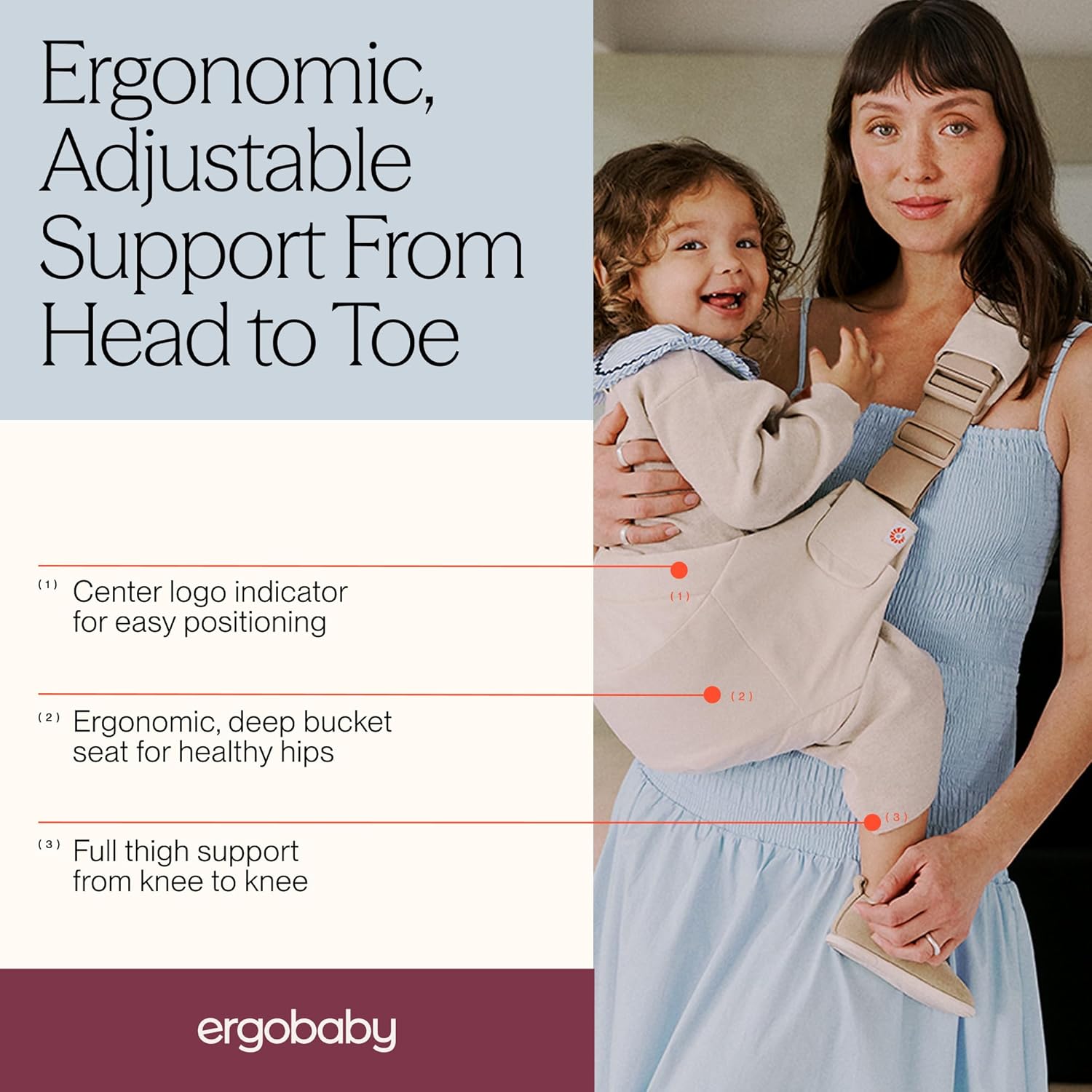 Baby Carrier Sling Belt Comfortable & Easy to Use