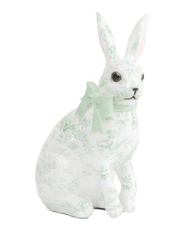 LAURA ASHLEY 12in Floral Pattern Rabbit With Bow