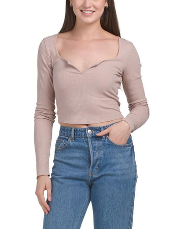 NIA Notched Ribbed Tee