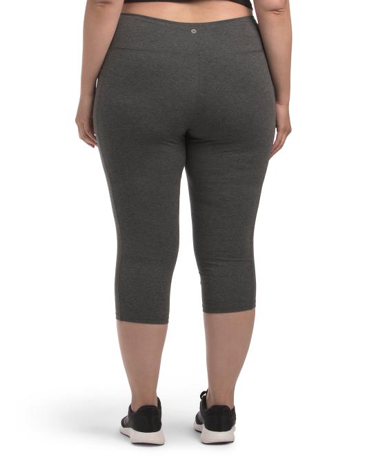 RBX Plus Cotton Blend Capri Leggings