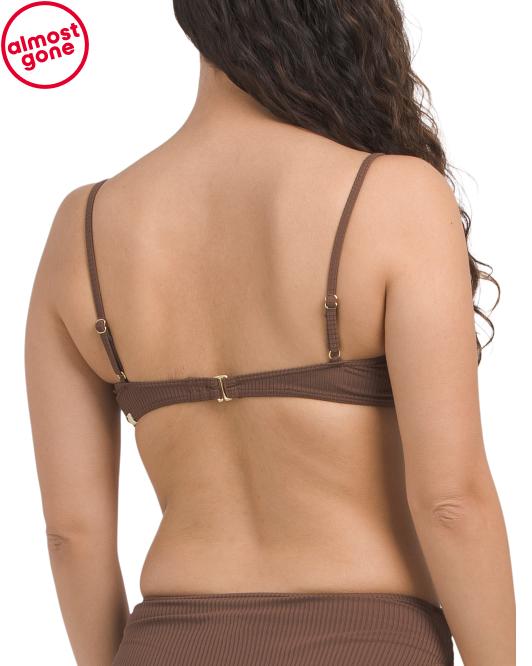SUMMERSALT The Ribbed Wanderlust Bikini Top